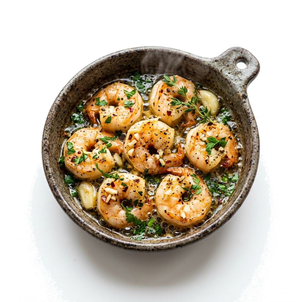 Garlic Prawns in Oil